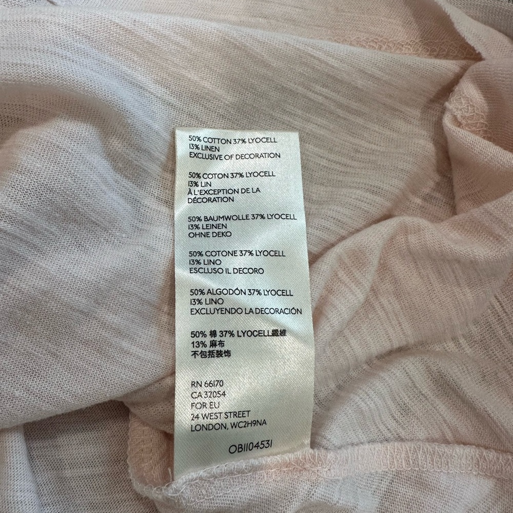 Free People Well Traveled Strappy Pink Embroidered Linen Cotton Tank Large - Picture 14 of 14